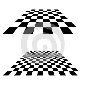 Chess, checkerboard squares textured element