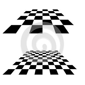 Chess, checkerboard squares textured element