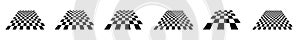 Chess, checkerboard squares textured element