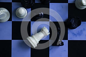 Chess closeup  concept   play  black   challenge  education  board background decision