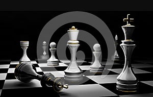 Chess concept checkmate 3D