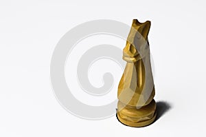 Chess figure isolated on a white background.Chessmaster.Copy space