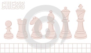 chess figures white