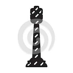 Chess game black vector icon.Black vector illustration of gueen. Isolated illustration of chess game icon on white