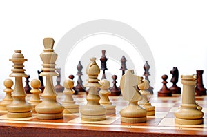 Chess game board scene