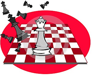 Chess Game, Checkmate Cartoon photo