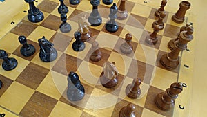 A Chess game in detail.