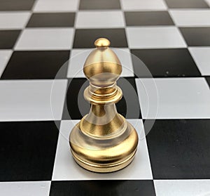 Chess game figure of bishop photo