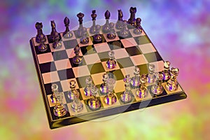 Chess game, illustration