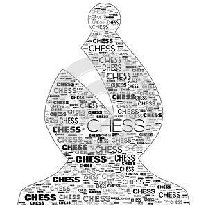 Chess Game Shapes Text Words Abstract Background Illustration