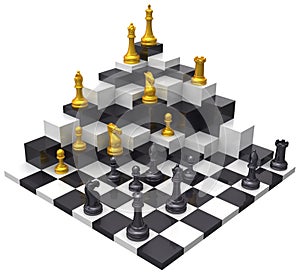 Chess game win 3D challenge