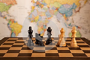 Chess games and strategizing in international affairs