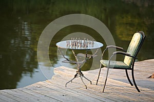 Chess in the garden