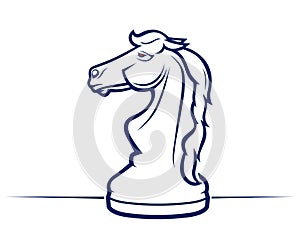 Chess horse icon