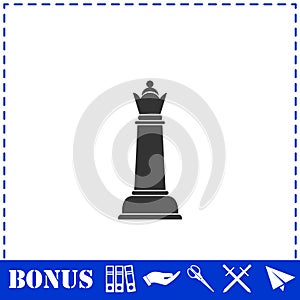 Chess icon flat photo