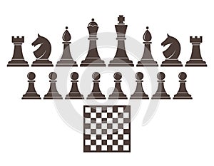 Chess. Icon set