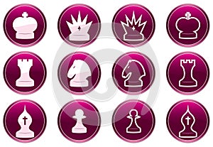 Chess icons set.