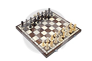 Chess, isolated over white