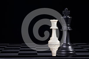 Chess King and Queen Checkmate photo