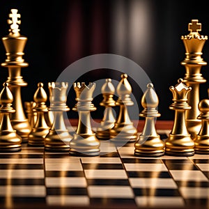 The Chess king's pieces are based on chess concepts such as competition, leadership challenge, business team