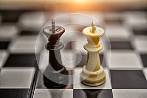 Chess Kings - business concept series - merger
