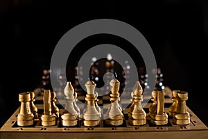 Chess is logic Board game with special pieces on a 64-cell Board for two opponents, combining elements of art in terms of chess