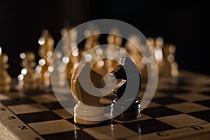 Chess is logic Board game with special pieces on a 64-cell Board for two opponents, combining elements of art in terms of chess