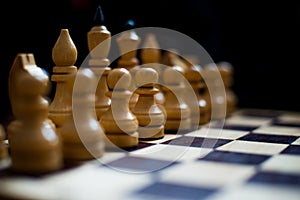 Chess is logic Board game with special pieces on a 64-cell Board for two opponents, combining elements of art in terms of chess