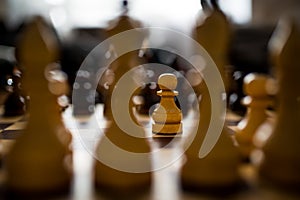 Chess is a logic Board game with special pieces on a 64-cell Board for two opponents, combining elements of art in terms of chess