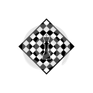 chess logo icon vector
