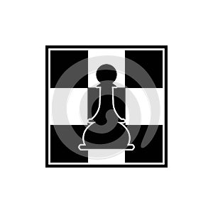 chess logo icon vector