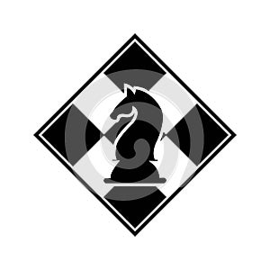 chess logo icon vector