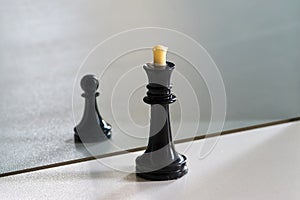 Chess in mirror image, concept search opportunities, self-development, improvement