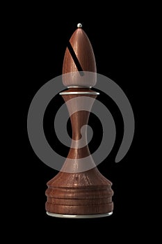 Chess officer wooden isolated