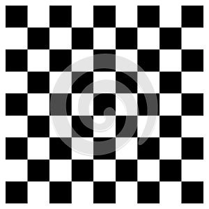 Chess pattern. Black and white squares pattern. chessboard in flat style. Black and white grid 9*9 squares.