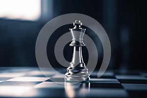 Chess pawn on chess board AI generated