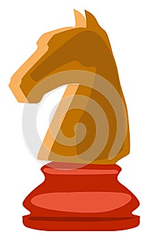 Chess pawn, illustration, vector