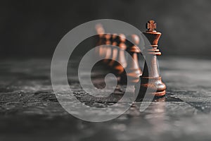 Chess pawns banner symbolizing challenge, critical decisions, and strategic moves