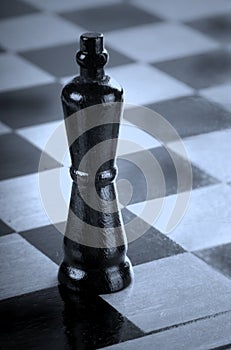 Chess piece on board
