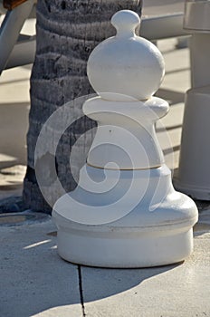 Chess piece for poolside games