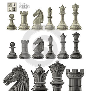 Chess piece set