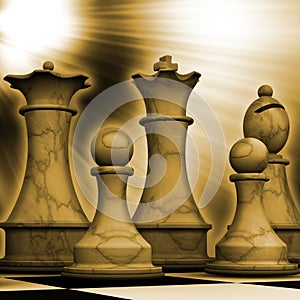 Chess pieces