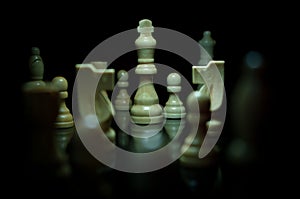 Chess pieces photo