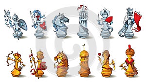 Chess pieces set