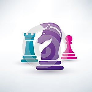 Chess pieces symbols