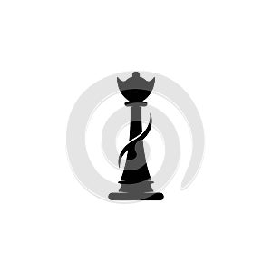 Chess pieces vector illustration. Chess Pieces: King, Knight, Rook, Pawns on a chessboard