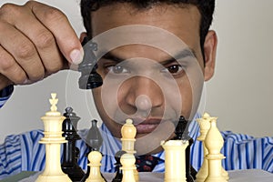 Chess player, check mate