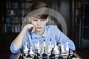 Chess player, smart boy.