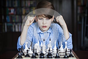 Chess player, smart boy.