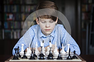 Chess player, smart boy.